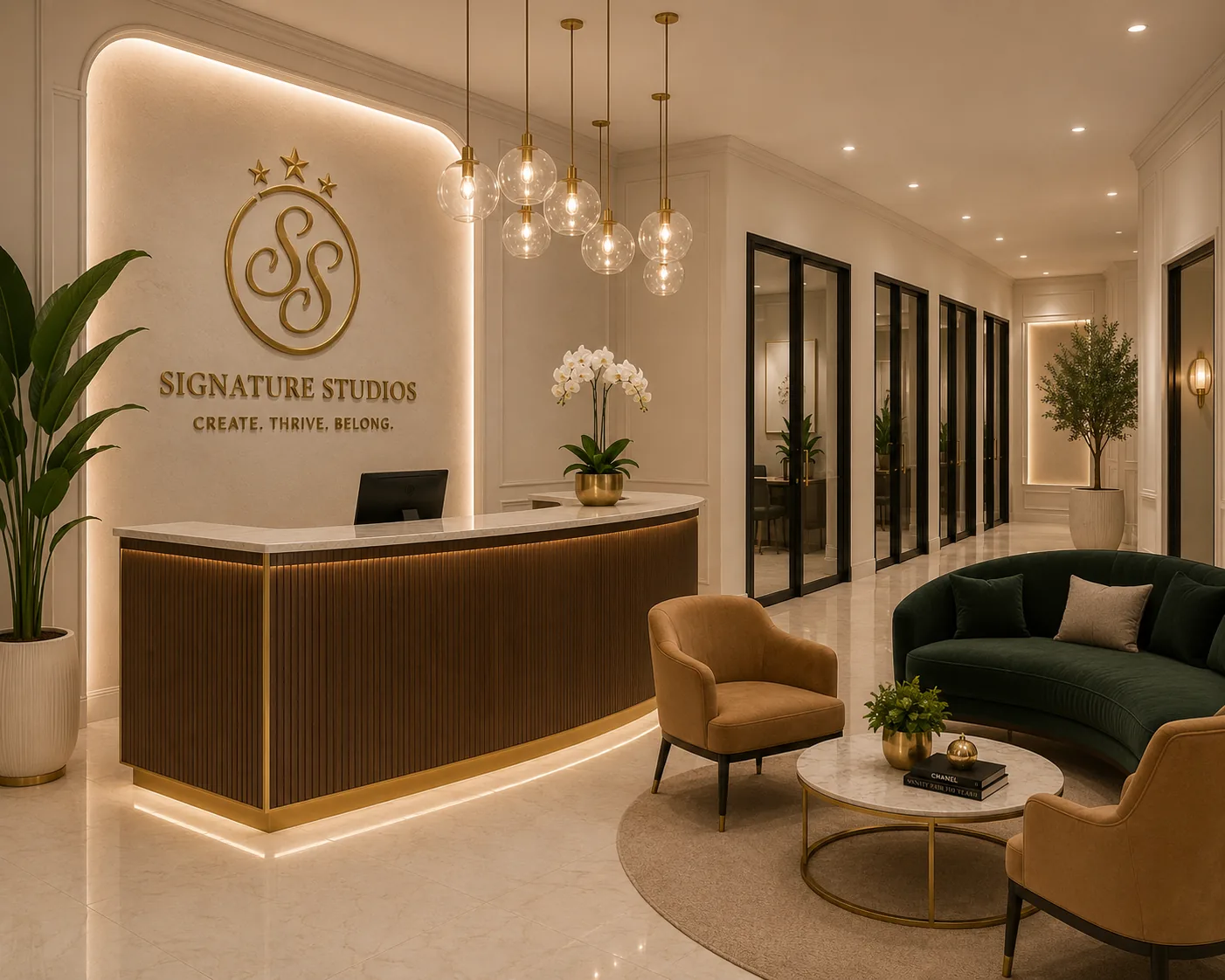 Signature Studios elevated lobby
